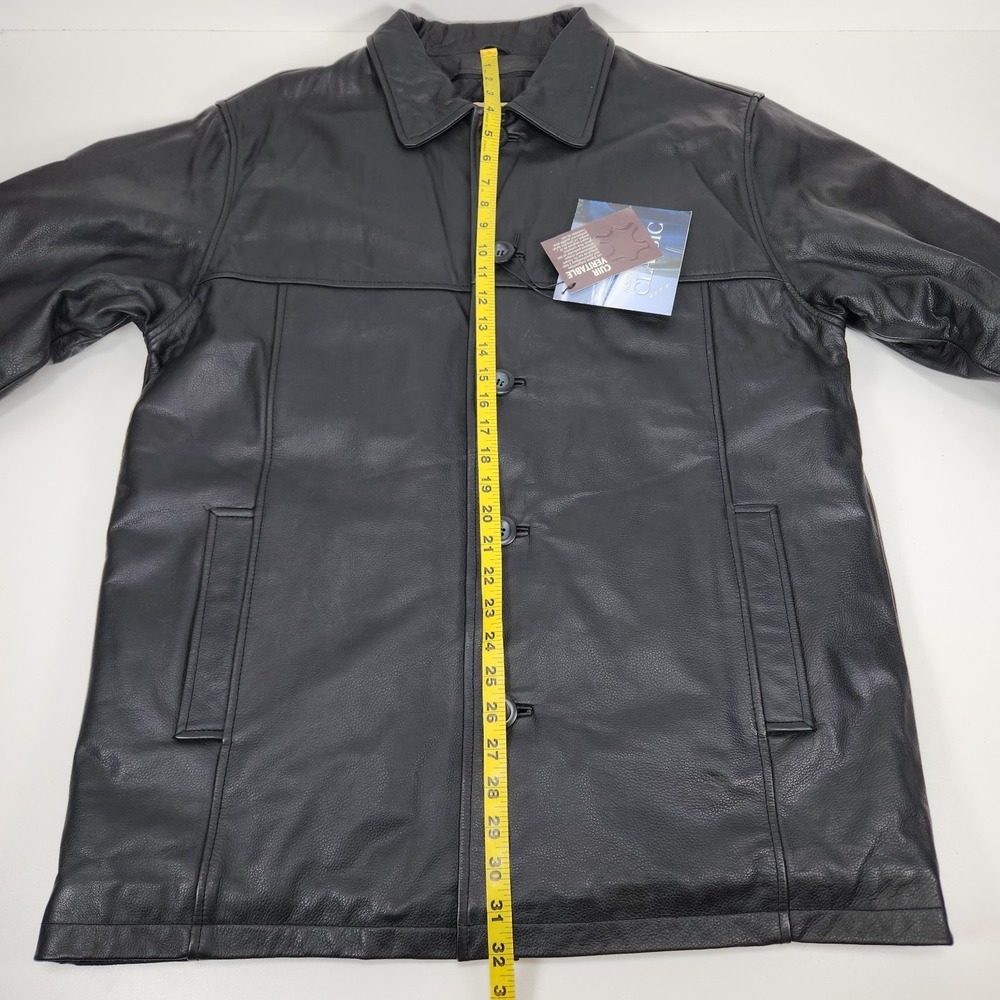 NWT North End Classic‎ Men's M Black Leather Jacket w/  Ezem™ System - Picture 15 of 16